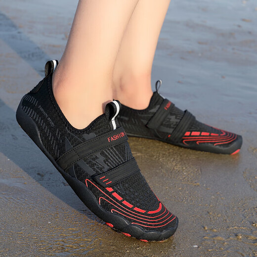 River tracing shoes for men and women in summer new non-slip fitness yoga mesh breathable quick-drying outdoor hiking and wading shoes 101 Gray Moon Orange 45