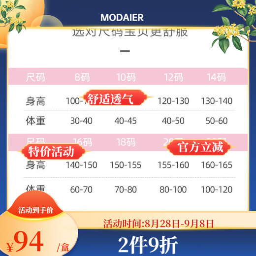 莫代尔儿童睡衣2025新款春秋季大童女童睡裙长袖亲子家居服小女孩可外穿 2H--ST-12189 170 8码(100-110)cm