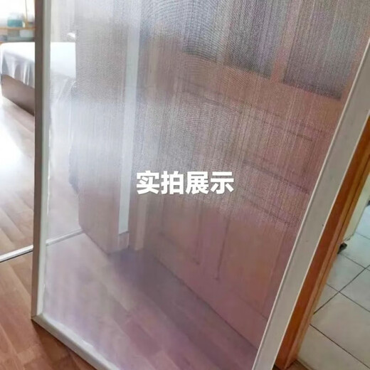 Encrypted and thickened good material white window screen net breathable anti-mosquito aluminum alloy plastic steel nylon window screen net self-installation home 1 meter long encrypted version - only window screen 0.6 meters wide