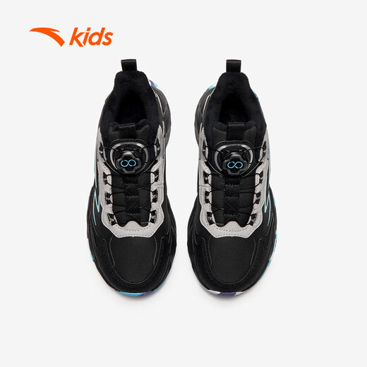 ANTA children's men's and women's cotton shoes 2025 winter comfortable and warm children's sports plus velvet cotton shoes A12446933H