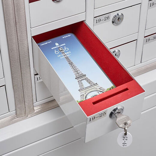 Wing Fantasy Mobile Phone Cabinet Shielding Cabinet 5G Physical Signal Confidential Cabinet Conference Room Storage Wall-mounted Storage Cabinet Examination Room 32 Grids Combination Model-48 Grids + High Base Cabinet