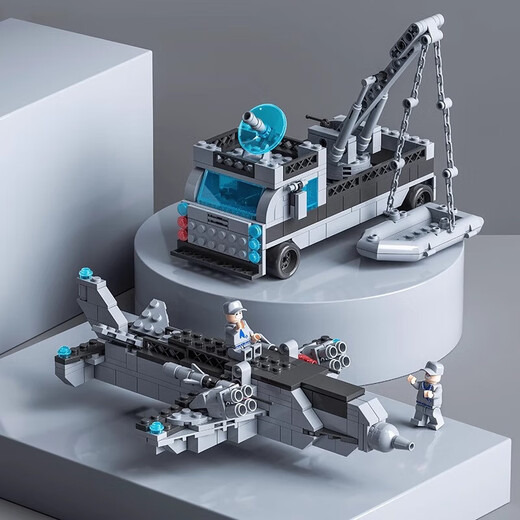 Large aircraft carrier aircraft carrier building blocks assembled toys for boys warship children 112 battleship tanks and aircraft whole ship remote control lights/112 battleships/3 navy 15 flying