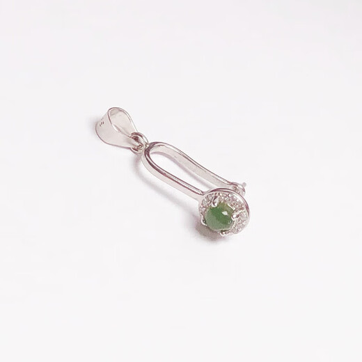 Buhesyt18k gold buckle safety buckle necklace pendant electroplating clip buckle silver 925 jade pendant white gold