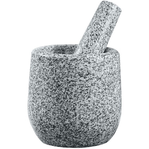 Lanqiou natural household garlic pounder stone garlic mortar pounder jar grinder large stone mortar garlic kitchen utensils garlic peeler black stone medium water tank bowl