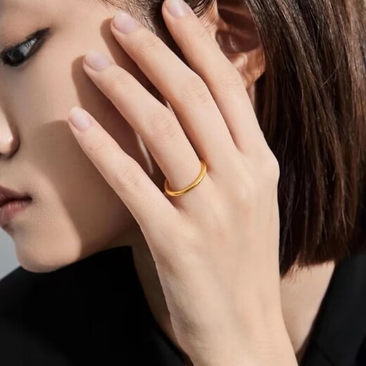 Yiqi Laofenghuang Gold Store inherits the ancient method of pure silver ring, solid gold and silver, couple ring ring, wedding ring, ancient method, 16 rings