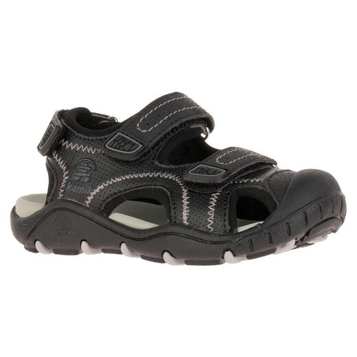 Kamik Boys Seattle 2 Sports Sandals Black 5 Big Kids