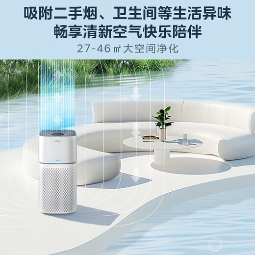 Midea Smoking Smoke Removal Air Purifier Removes Smoke Smell and Deodorizes Rooms Indoor Home Chess and Card Room Mahjong Hall Office Barbecue Shop Purifier Smoke Removal Recommendation Z1pro