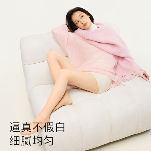 Moxun Yang Ying's same style bare leg artifact for autumn and winter plus velvet to keep warm flesh-colored leggings and pantyhose with medium-skinned thin velvet feet