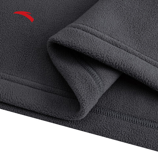 ANTA Polar Fleece Long T丨 Half-Zip Stand Collar Fleece Jacket Men's Autumn and Winter New Windproof Loose Pullover Sports Top