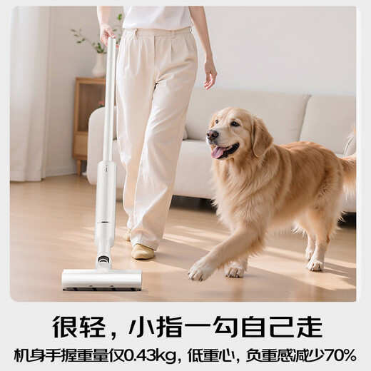 松下（Panasonic）Xtra零零吸无线吸尘器自动集尘家用大吸力手持绿光照显尘吸猫毛除尘MC-KAX1W【60天免倒垃圾】