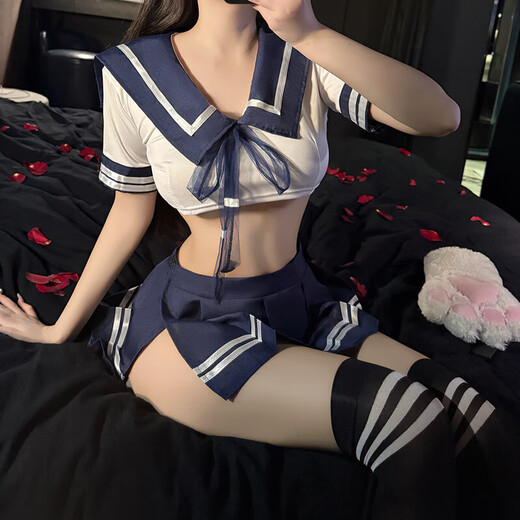 ROSELEX couple stimulation date underwear sexy wedding dress lace eye mask thong sexy underwear 2025 new campus JK suit top + skirt + T pants free 160M recommended 80-110Jin Jin equals 0.5 kg confidential delivery