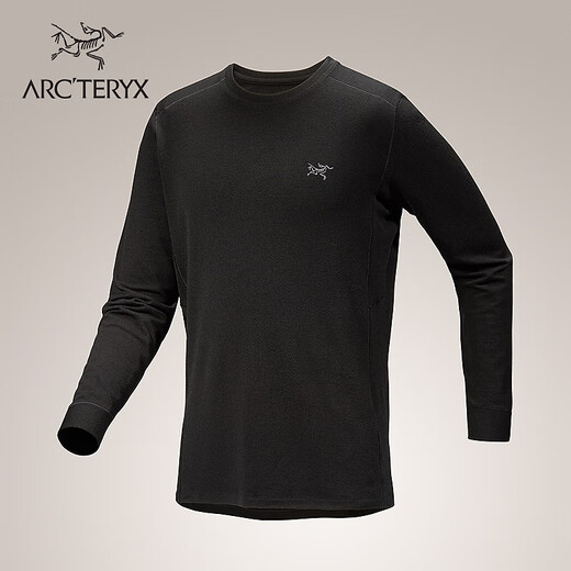 ARC TERYX RHO MERINO WOOL CREW NECK men's inner long-sleeved top BLACK/black L