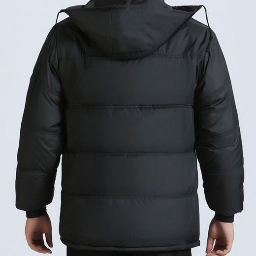 Playboy (PLAYBOY) middle-aged down jacket men's winter plus velvet thickening extra large men's jacket elderly wide fashionable casual dad wear black gold inner alchemy collection and purchase priority delivery XL 100-130Jin Jin equals 0.5 kg