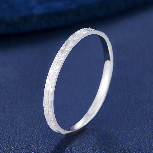 Laofu gold platinum ring, car flower ring, gift for girlfriend, gift for others, 12 rings, about 1.46g