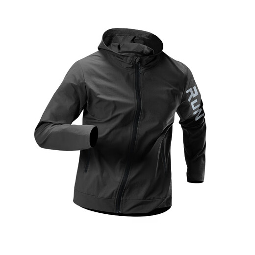 Alen Botun sports jacket casual windbreaker jacket men's windproof autumn quick-drying running training outdoor cycling clothing mountaineering top KJB81 black M