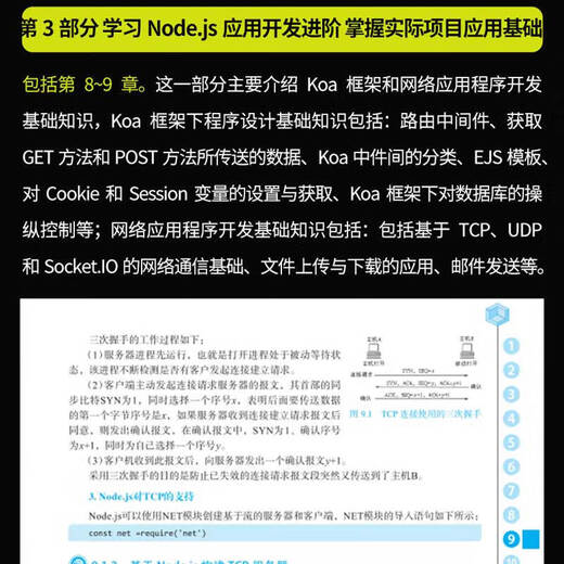 Xinhua authentine node.js de l'entrée au projet de développement d'applications Web pratique Practical One Livre (version de couleur vidéo) en profondeur et facile à comprendre le modèle de conception de guide d'apprentissage du nœud JS Nodejs de l'entrée à la compétence Web Full Full Development SN3343SN6225
