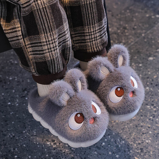 Children's cotton slippers for boys and girls in winter, indoor home non-slip warm heel plush children's baby cotton shoes, upgraded version pink (heel included) 12 26/27 size (shoe inner length 16CM, suitable for feet 15