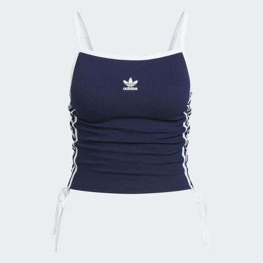 Adidas Frauenweste Logo Hosentender Schnelltrocknen Weste ärmellose schlanker Weste Seiten Kordelkordel komfortable Sportweste Ke3887 L