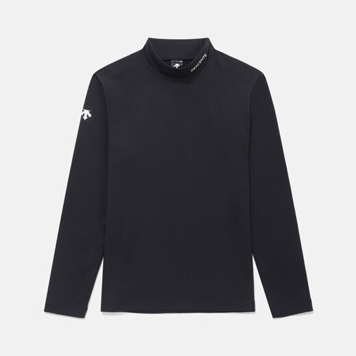DESCENTE clearance 25 models of round neck long-sleeved T-shirts, lapel quick-drying tops, bottoming shirts, sportswear for men and women, black M (90) - (100-120Jin Jin equals 0.5 kg)