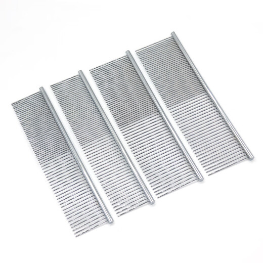 Maomi pet grooming comb for dogs, special debugging brush, stainless steel dense tooth comb, deep debugging comb, pet grooming comb, medium short teeth 19*3.5cm