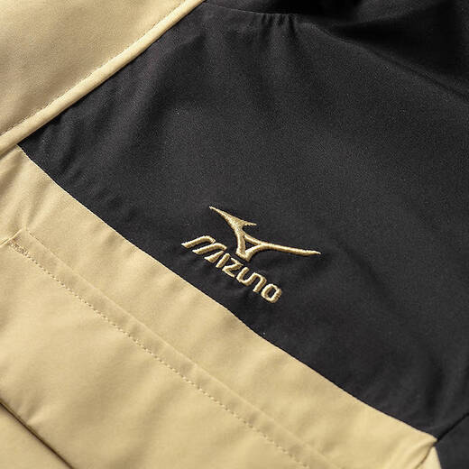 Mizuno Outdoor Jacket Men's Hooded Loose Jacket Jacket Windproof Mountaineering Suit for Men and Women 3111 Black/Eye Green (Single Flush) XL