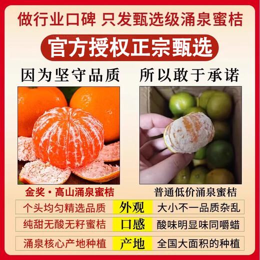 Shengrong Fruits and Vegetables Linhai Yongquan Mandarin Oranges SF/EMS-Next Day Delivery to Many Places Huangyan Mandarin Oranges Seasonal Fresh Fruits Tribute Grade Single Fruit 70-80mm Best Choice for Gifts 10Jin Jin Equivalent to 0.5kg Gift Box Premium Yongquan Mandarin Oranges Net 9Jin Jin Equivalent to 0.5kg