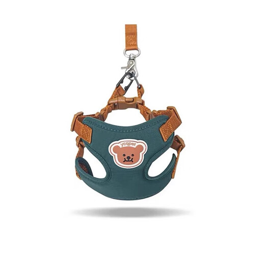 GIAHANDXB-008 Dog Harness with Traction Rope Vest Style Beige Harness + Multifunctional Traction Rope M Recommended Bust 43-51cm 7-13Jin Jin equals 0.5kg