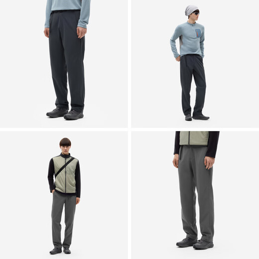 Bananain hot leather 501++ men's windproof and waterproof straight functional pants autumn and winter warm casual pants outdoor hiking pants black XL