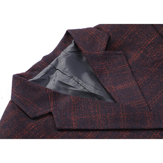 TPZBWG high-end brand plaid suit men's 2026 autumn and winter new business casual suit single suit men's jacket blue gray M 170