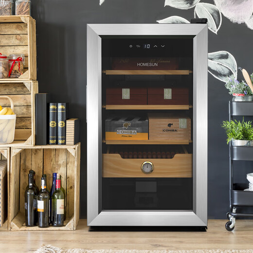 Audaxin France HOMESUN constant temperature and humidity household compressor small red wine cabinet temperature and humidity constant precision cigar cabinet constant 408 pieces BCW50 (entry level) 48L