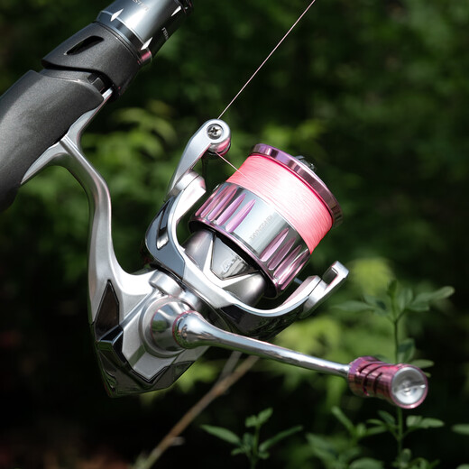 Chi-Blade Pink Viper's standard close-packed 18-lane spinning wheel, Viper's first and second generation carbon fiber micro-object shallow line cup fishing reel, Luya Fishing Reel Standard close-packed 18-lane C2500s (pink wheel bag included)