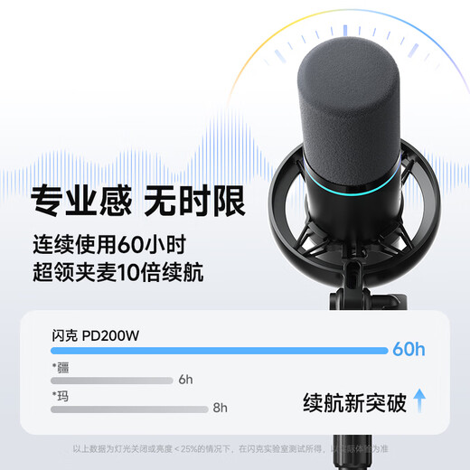 Maono wireless microphone dynamic radio microphone camera live broadcast computer mobile phone recording noise reduction desktop microphone game short video karaoke professional microphone Maono PD200W disc model family bucket computer + mobile phone + camera