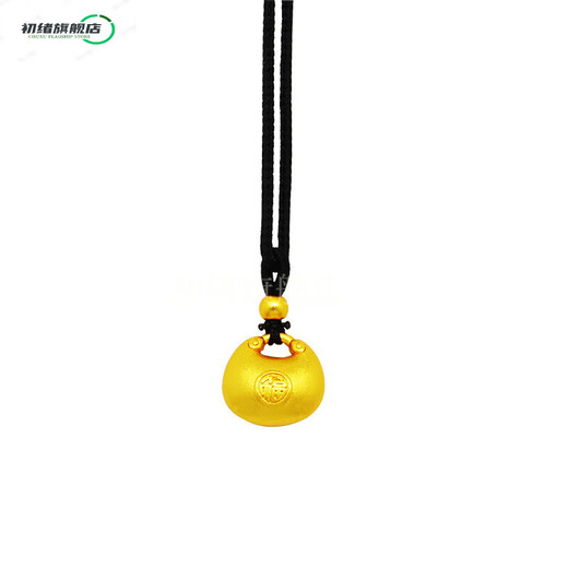 Chuxu Vietnam Sand Gold Necklace Women's Fat Blessing Small Gold Tuo Pendant Baby Lock Braided Rope 
