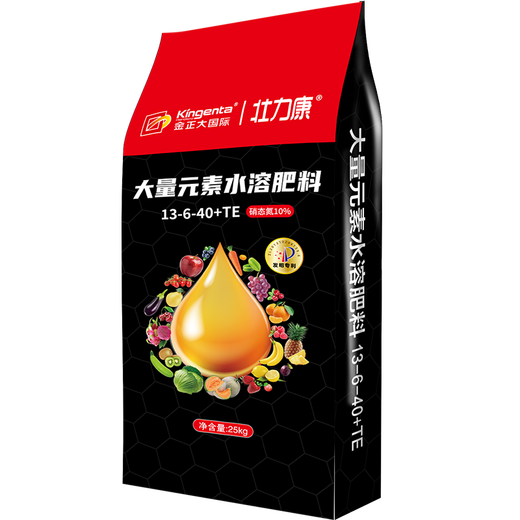 Mineral potassium fulvic acid gold water-soluble fertilizer barreled soil improvement soil rooting and tree strengthening agricultural household Zhuanglikang 19-19-19 balanced type 25kg 1 bag (flushed to one acre of land)