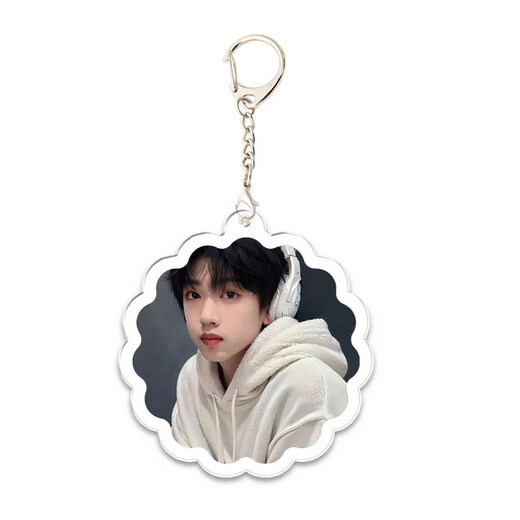 
Zhang Guiyuan's new peripheral double-sided transparent keychain school bag pendant to support students' gift customization KXPB16778 5CM