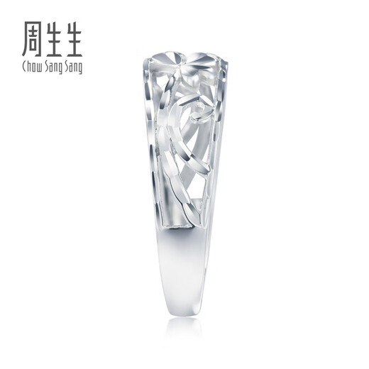 Chow Sang Sang Pt950 platinum ring platinum ring for women 70646R priced 13 circles - 3.39 grams (including labor cost 420 yuan)