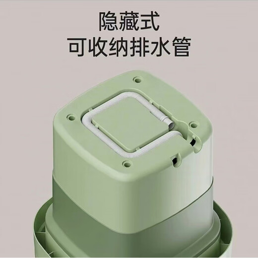 Xiaomi's trendy lifestyle appliances fully automatic washing and drying all-in-one mini folding washing machine underwear small baby special socks washing machine 8L mint green blue light + washing and drying dual-purpose