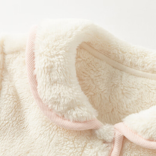 DAVE&BELLA newborn baby romper, autumn and winter milk velvet baby girl jumpsuit, baby pajamas, children's underwear