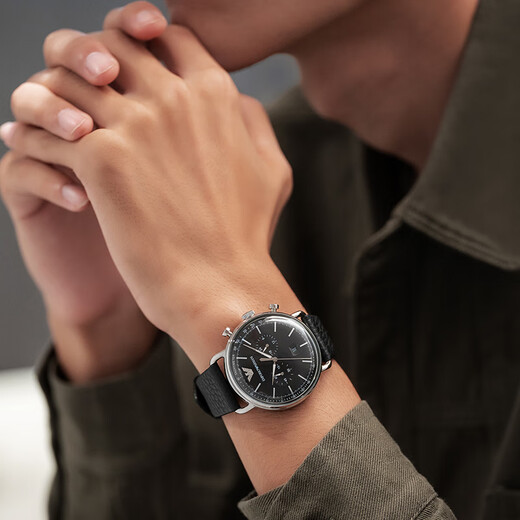 Emporio Armani Watch Men's Simple Business Series Classic Belt Quartz Watch Birthday Gift für Freund AR11143