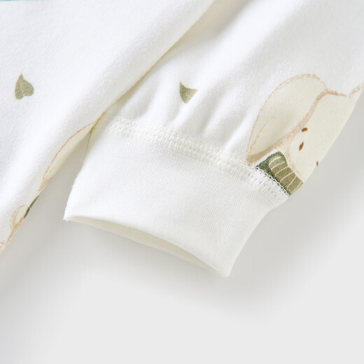 Tongtai (TONGTAI) baby jumpsuit spring and autumn pure cotton baby long-sleeved harem children's home clothes underwear romper green 73cm