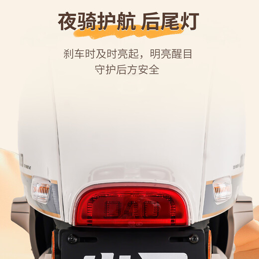 Xiaodao Electric Vehicle 72V20Ah Lead Acid Tail Box Smart Bluetooth Unlocked Electric Motorcycle Pedal Electric Motorcycle Commuting Battery Vehicle Morning Dew Powder-Bluetooth Unlocked/Free Tail Box