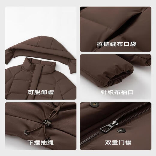 Yalu Puff short down jacket with removable hood for women 2025 autumn and winter new fashion Korean style bread jacket warm jacket
