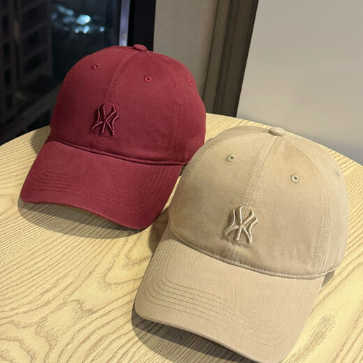 JINGJINGYI (JINGJINGYI) 2025 Autumn and Winter New Korean Style Versatile Soft Top Baseball Hat Unisex Deep Large Head Circumference Warm Peaked Cap Khaki Color One Size 54-60 Adjustable