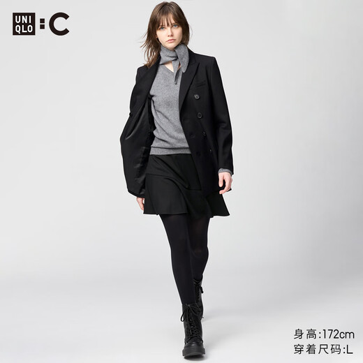 UNIQLO cooperation model/women's flared culottes/casual pants 480839 09 black XS/150/60A