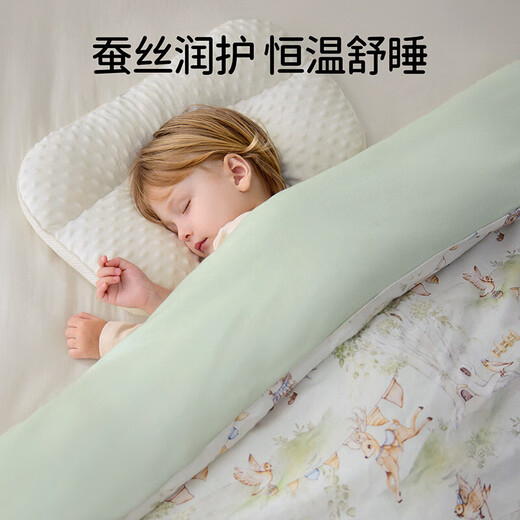 European pregnancy baby quilt silk quilt autumn and winter pure cotton baby special quilt children's kindergarten removable and washable newborn Huayang Sweetheart thickened liner/recommended temperature 0 C-15 C 120x100cm