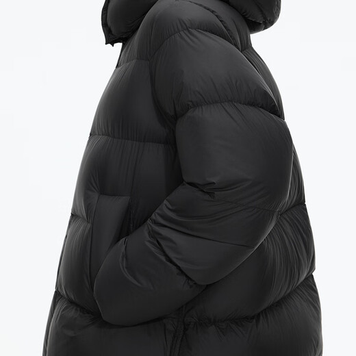 Jiangnan Buyi (JNBY) Bai Yueguang 25 new winter down jacket of the same style in the mall A-type loose side zipper 5X0C10110 001/original black (batch 1) S