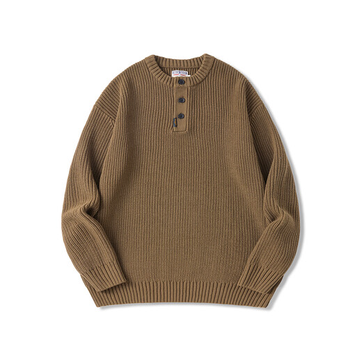 MR.25 Knitted Sweater Men's 2025 Autumn and Winter New Thick Warm Henry Shirt Lazy Style Pullover Bottoming Shirt Men's Black XL