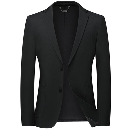 BOSS Men's Suit Tops 2025 New Spring High-End Business Casual Suit Jacket Men's Slim Single Suit Black XL 180