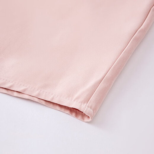 IEF/Aiyifu 2025 new autumn Korean style simple commuting temperament right shoulder casual versatile shirt top pink S