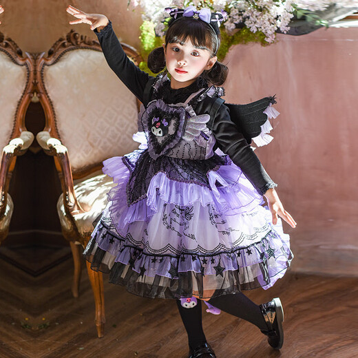 G.duck Little Yellow Duck Lolita Princess Dress Girls Dress Kuromi Clothes Children's Performance Clothes Baby Birthday Gift Single Skirt 150 Size 11~12 years old 140-150cm cm